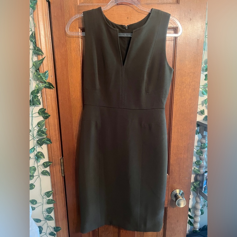 NWT Ann Taylor dress olive green size 2